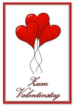 Karte zum valentinstag zum ausdrucken