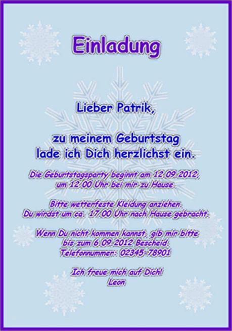 Spruche zum geburtstag einladung