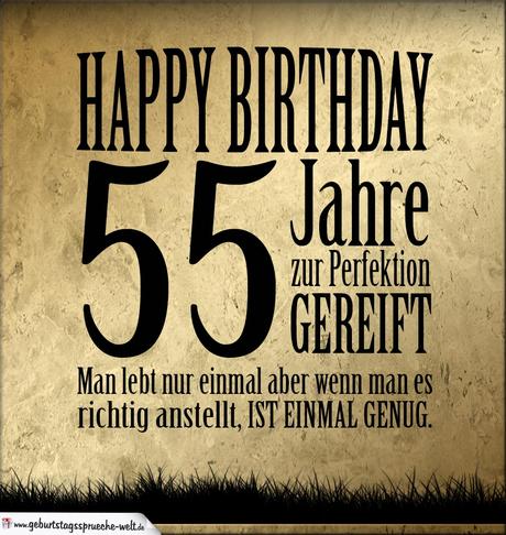 Spruche zum 55 geburtstag fur frauen