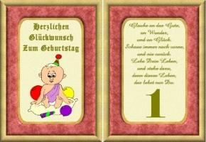 Geburtstagswunsche zum 1 lebensjahr
