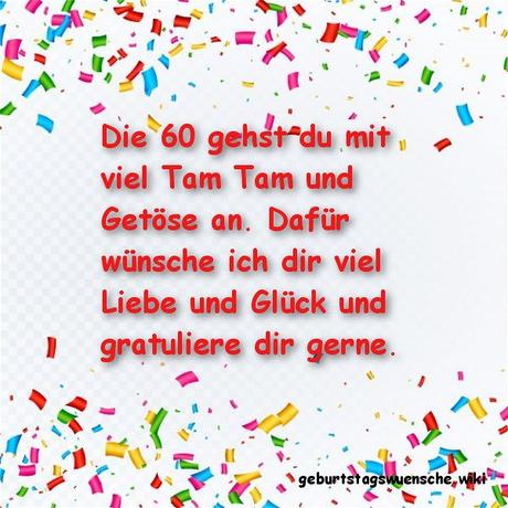 Geburtstag wunsche fur 60