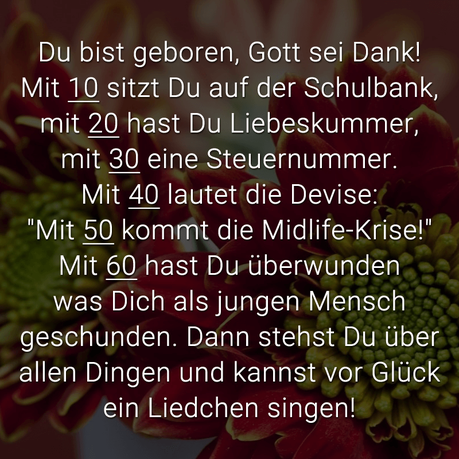 Geburtstagswunsche und spruche zum 60