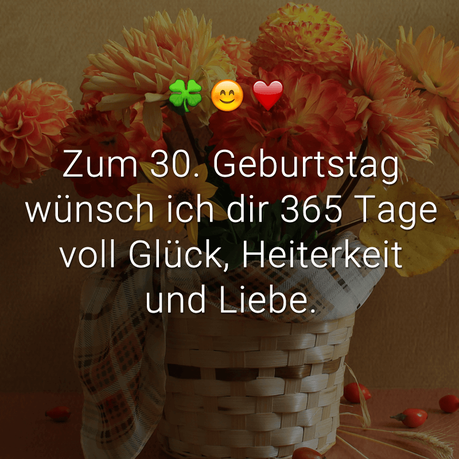 Geburtstagswunsche ich wunsche dir 365 tage