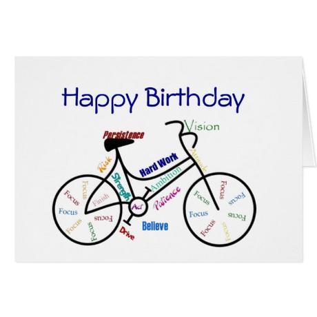 Geburtstag mann fahrrad