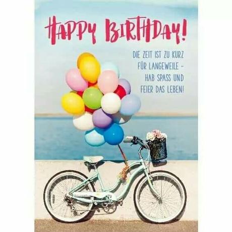 Geburtstag mann fahrrad