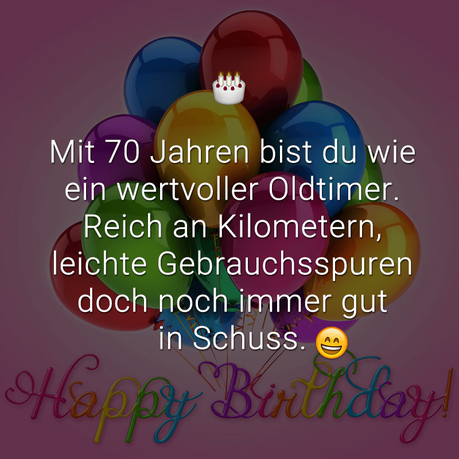 Geburtstag mann 70 lustig
