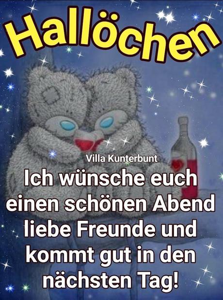 Hallo wunsche dir einen schonen abend