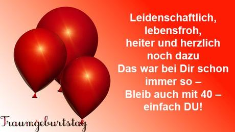 Geburtstagswunsche fur eine 40 jahrige