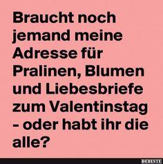 Dumme spruche zum valentinstag