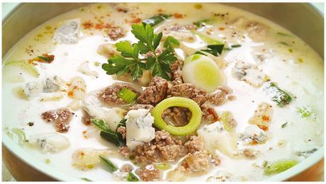 Lauch-Hackfleisch-Suppe, in 20 Minuten fertig