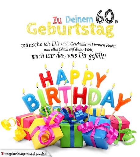 Gluckwunsche zum 60 zigsten geburtstag