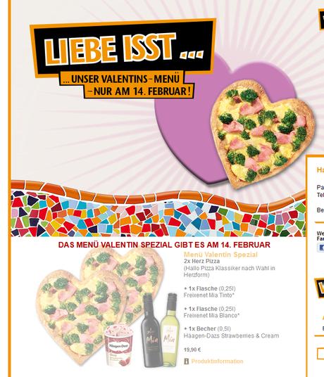 Hallo pizza valentinstag