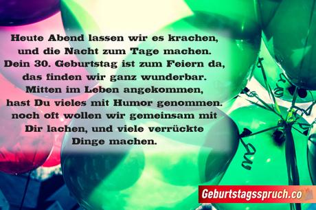 Geburtstagswunsche 30 mann