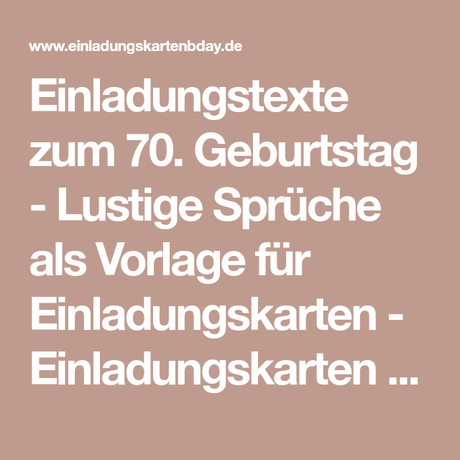 Gluckwunsche zum 70 sten geburtstag