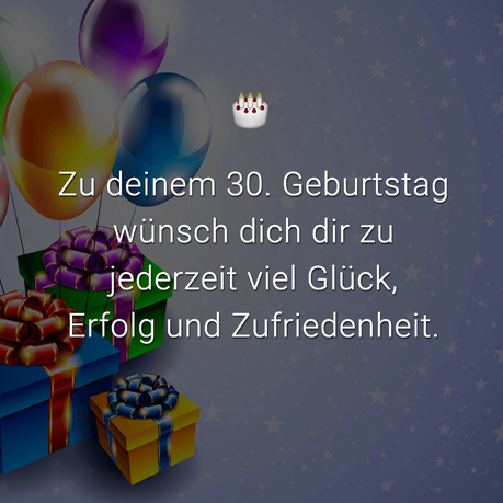 Gluckwunsche geburtstag 30 frau