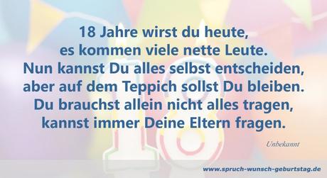 Gluckwunsche zum 18 geburtstag schreiben