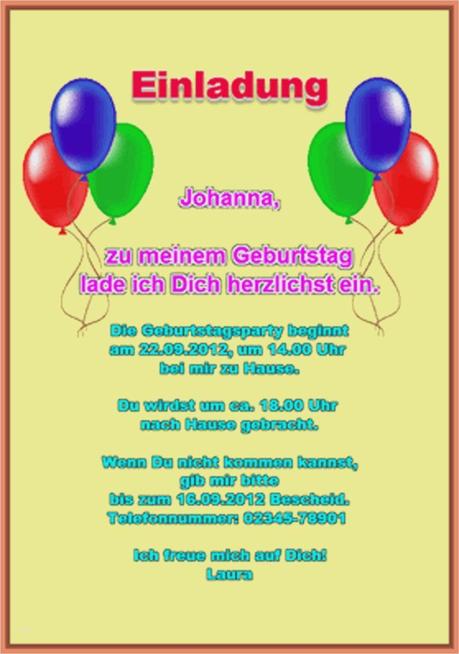 Text fur 10 geburtstag