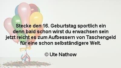 Kurze geburtstagswunsche 16 geburtstag