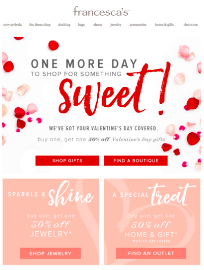 Valentinstag angebot kosmetik