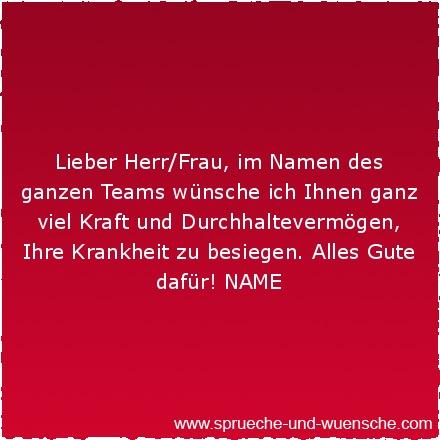 Gute wunsche bei krankheit