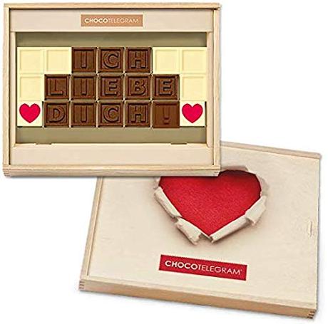 Valentinstag schokolade mann