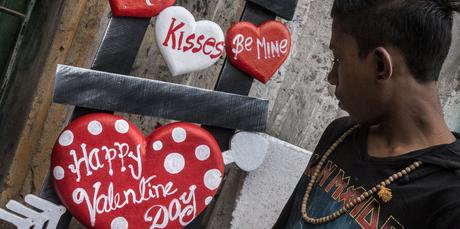 Valentinstag schokolade mann