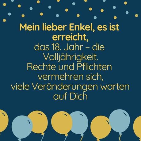 Spruche zum 18 geburtstag fur karte