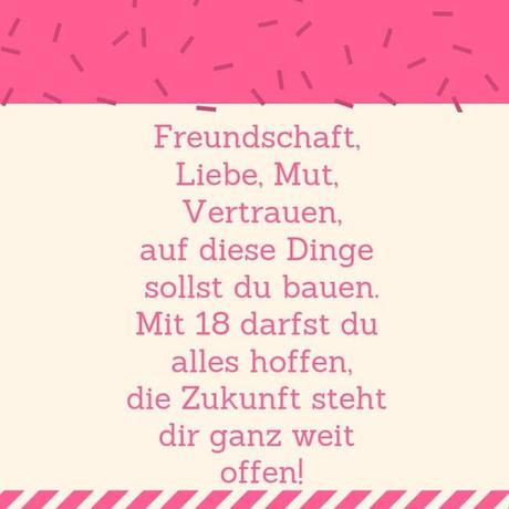 Spruche zum 18 geburtstag fur karte