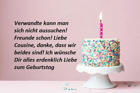 Geburtstag gluckwunsche cousine
