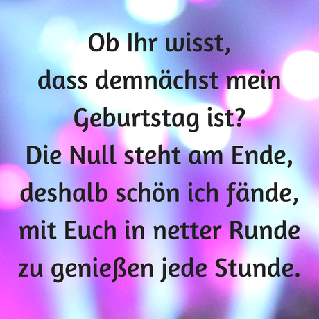 Netter spruch zum runden geburtstag