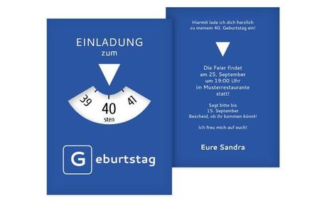 Runder geburtstag 40 einladung