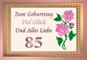 Geburtstagswunsche 85 mutter