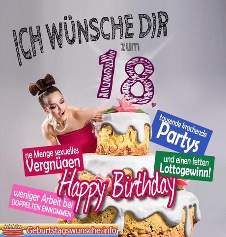 Kostenlose geburtstagswunsche zum 18