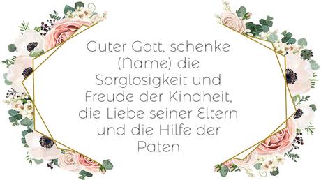 Wunsche fur taufe madchen