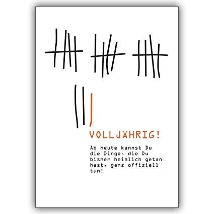 Spruch karte geburtstag 18