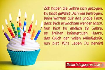 Spruch karte geburtstag 18