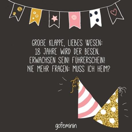 Spruch karte geburtstag 18