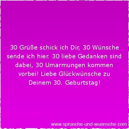 Geburtstagswunsche 30 lustig kurz