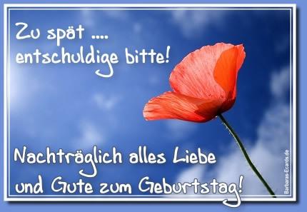 Spruche zum geburtstag nachtraglich kostenlos