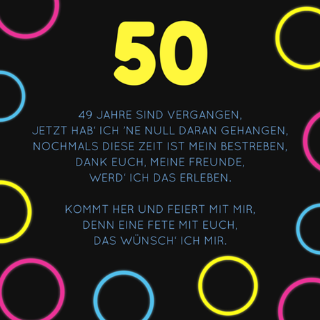 Text fur einladung geburtstag 50