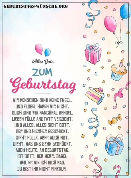 Texte zum geburtstag christlich