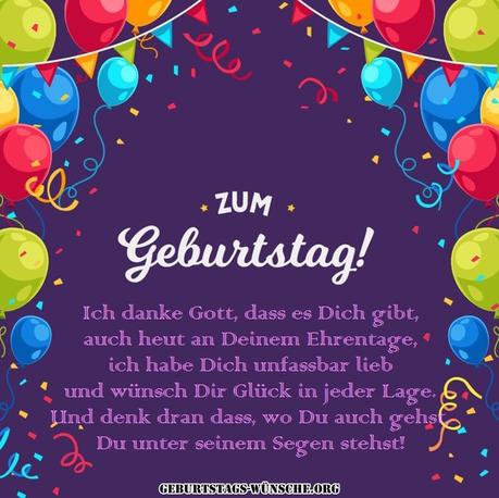 Texte zum geburtstag christlich