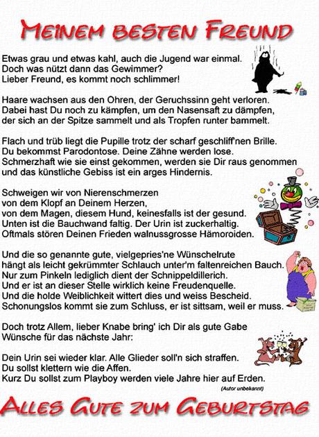 Reime zum geburtstag 40