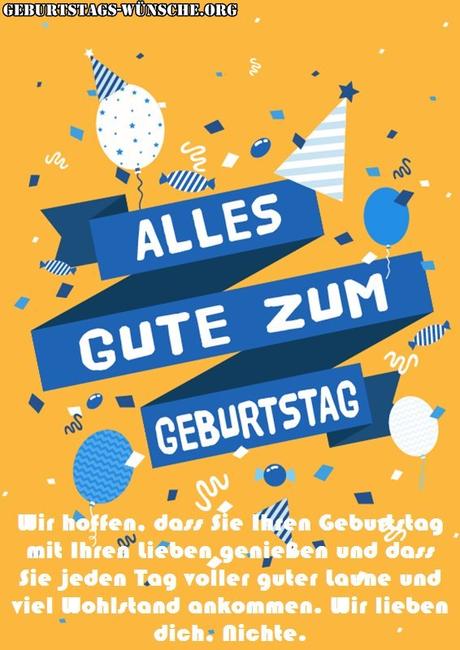 Gluckwunsche geburtstag fur nichte