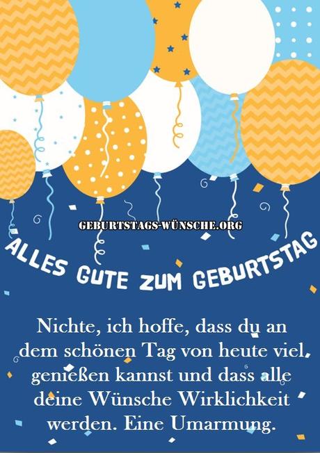 Gluckwunsche geburtstag fur nichte