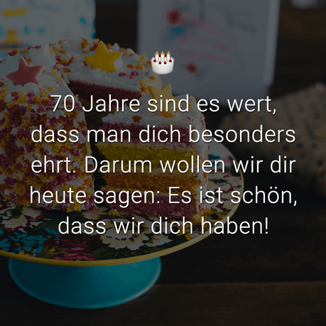 Schone spruche 70 geburtstag oma