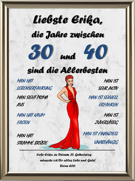Geburtstagswunsche 30 jahre frau
