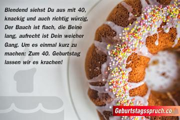 Lustige geburtstagbpruche zum 40 geburtstag mann