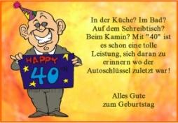 Lustige Geburtstagbpruche Zum 40 Geburtstag Mann