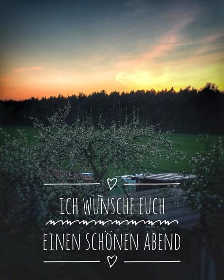 Ich wunsche euch ein schonen abend